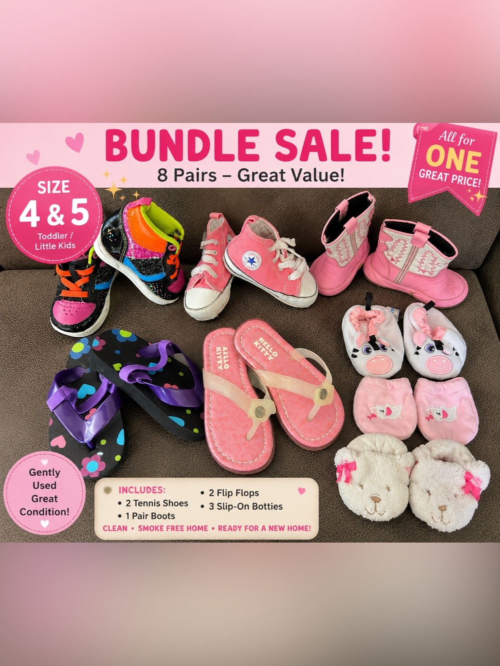 Assorted Kids Shoe Bundle